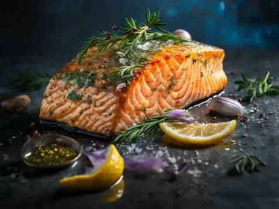 FILET DE SALMÃO COM ERVAS